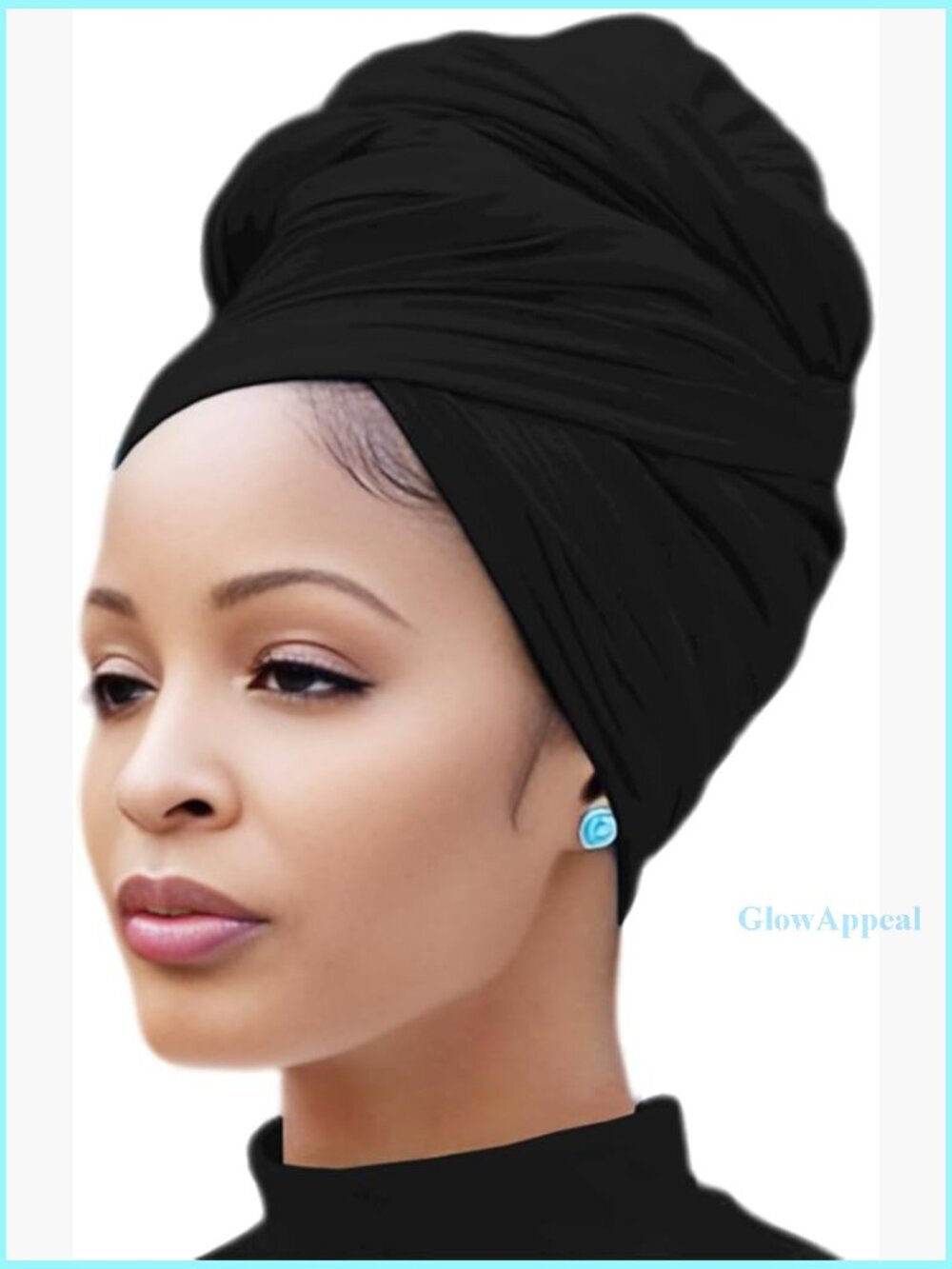 Large Stretch Headwrap Scarf for Women, 71x32 Inches, Soft Polyester